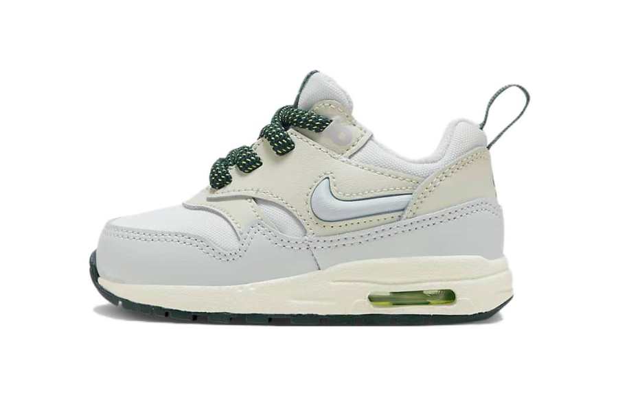Nike Nike Air Max 1 EasyOn SE Cushioning Low top Toddler Shoes White Green Infant And Toddler