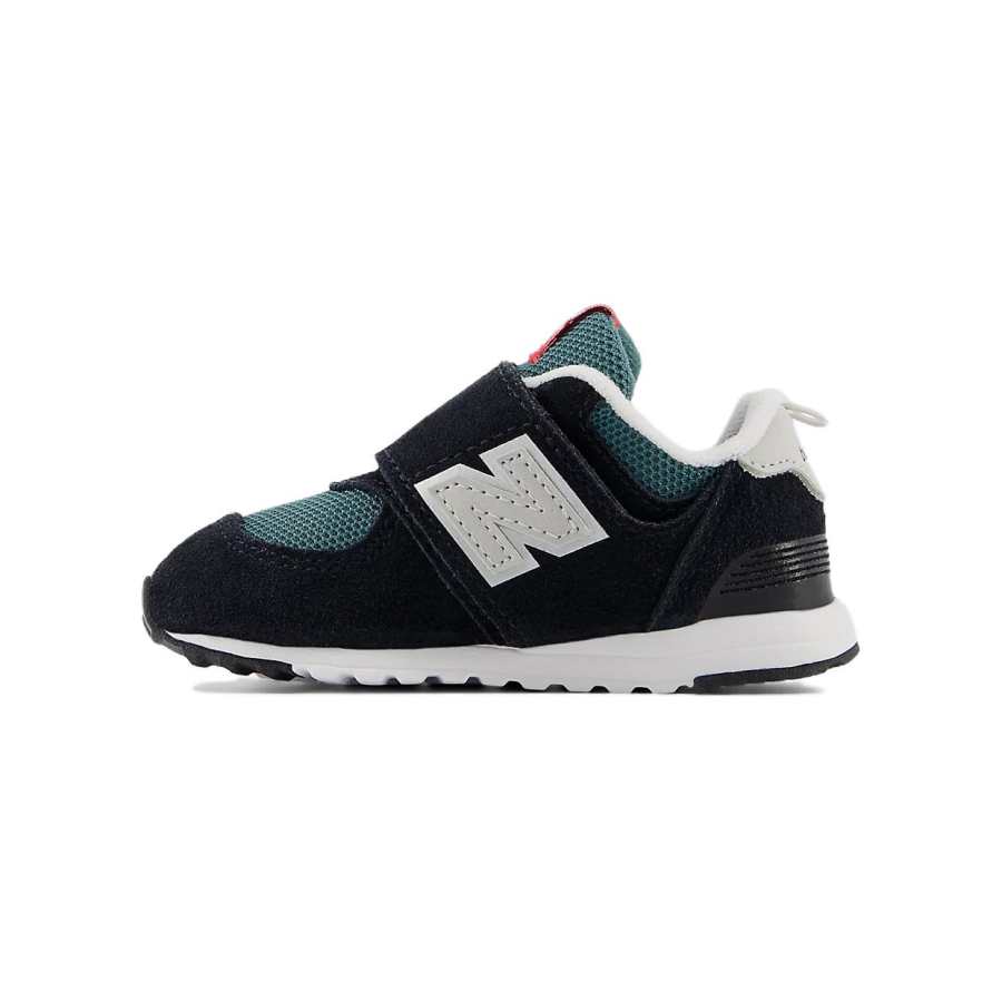 New Balance Baby New Balance NB 574 NEW B Hook & Loop Comfortable Toddler Shoes Black Blue