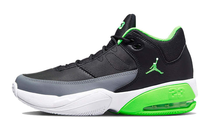Jordan Jordan Max Aura 3 Mid top Basketball Shoes Black Green Unisex