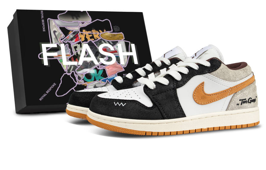 Jordan Jordan Air Jordan 1 Golden Star Leather Slip Resistant Abrasion Resistant Slip Resistant Abrasion Resistant Low top