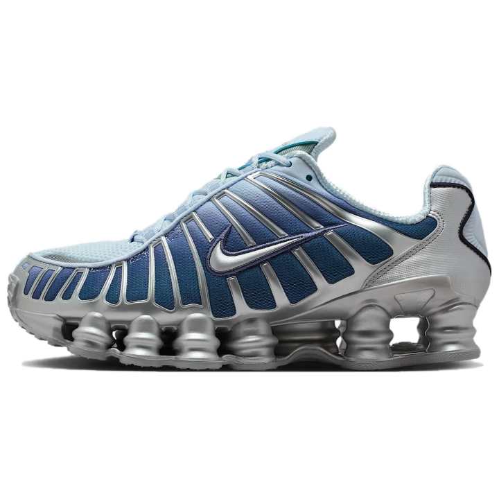 Nike Nike Shox TL Series Textile, Synthetic Leather Casual Shoes Unisex Light Blue