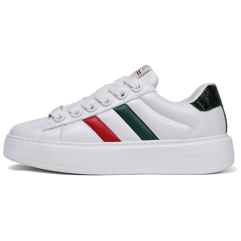 Ku Qi Cow Leather Abrasion Resistant Breathable Slip Resistant Low top Skateboard Shoes Men's