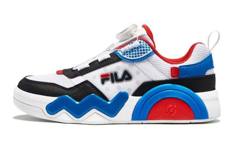 FILA KIDS Abrasion Resistant Kids' Skateboarding Shoes FILA White Legend Blue Teenagers
