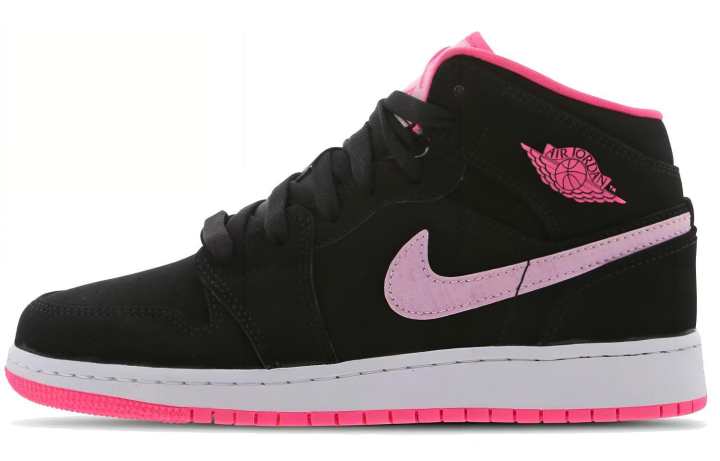 Jordan Jordan 1 Mid GS Black Digital Pink
