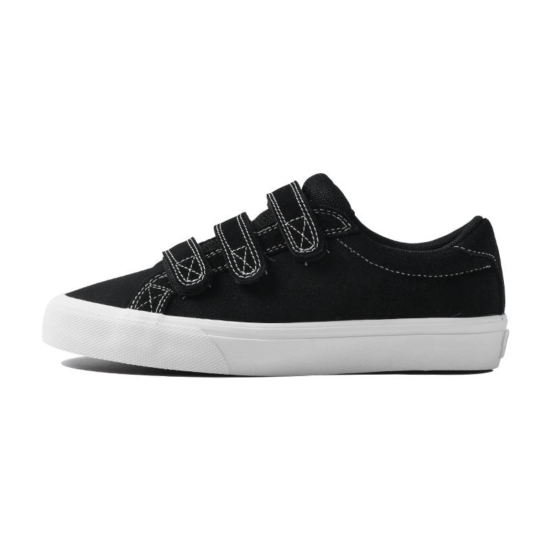 GOLUCK Cow Suede Cushioning, Wear Resistant Low top Kids' Skateboarding Shoes Black Kids'