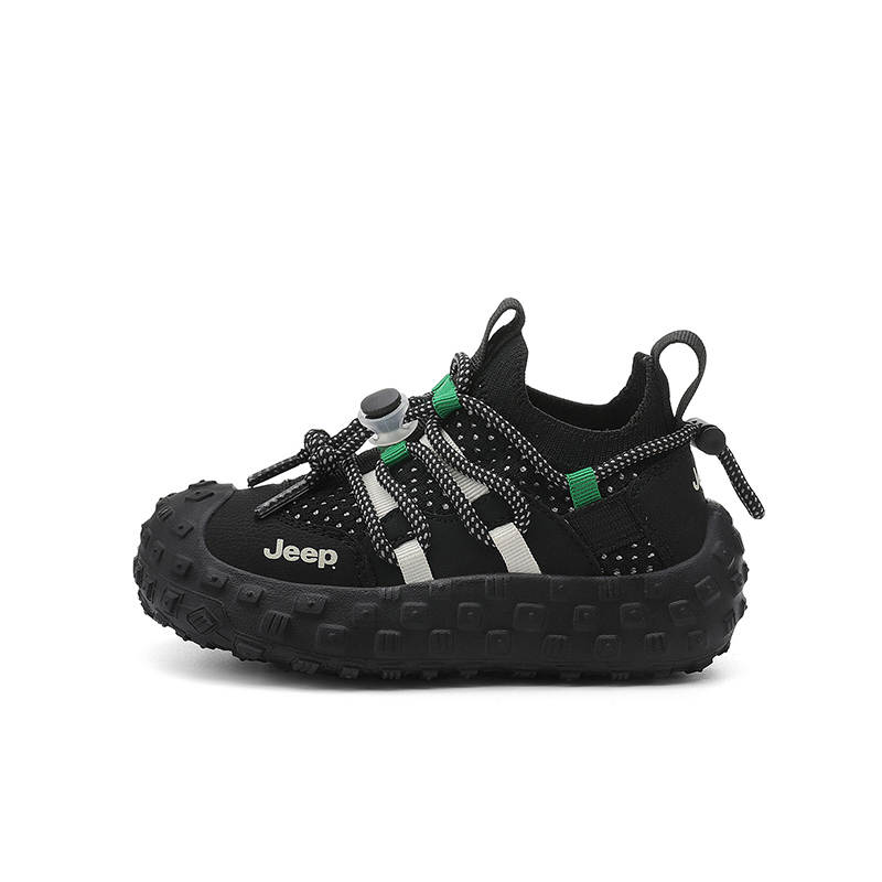 Jeep Abrasion Resistant Low top Kids' Running Shoes Phantom Night Black Kids