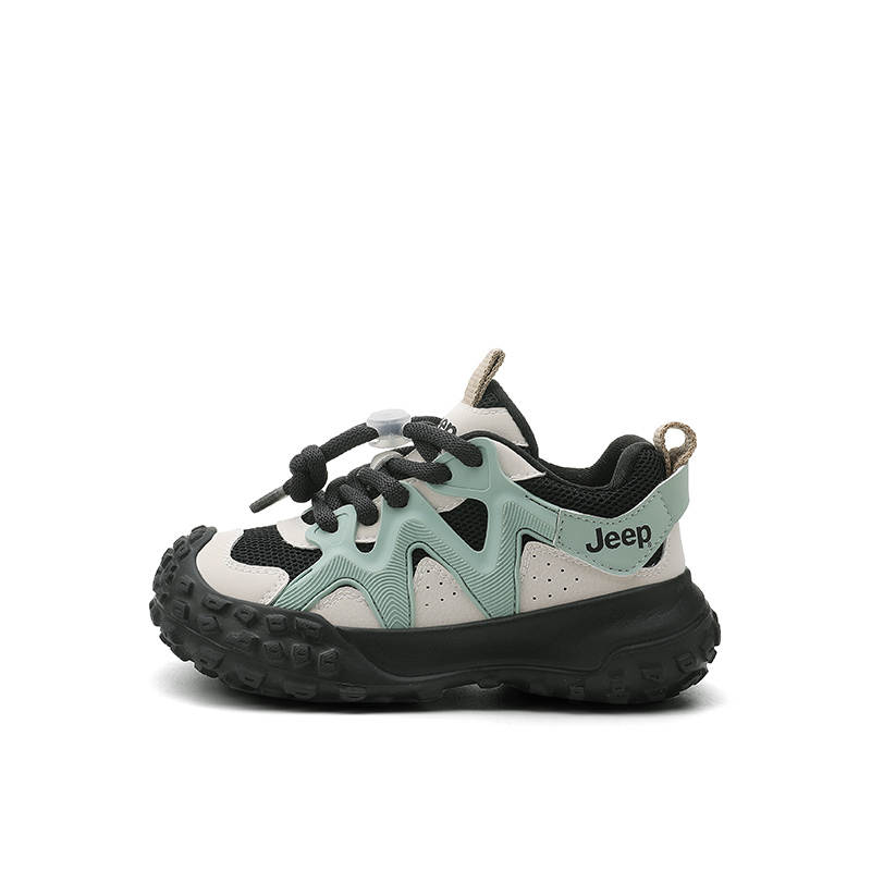 Jeep Synthetic Leather Kids Lifestyle Shoes Morandi Green Kids'