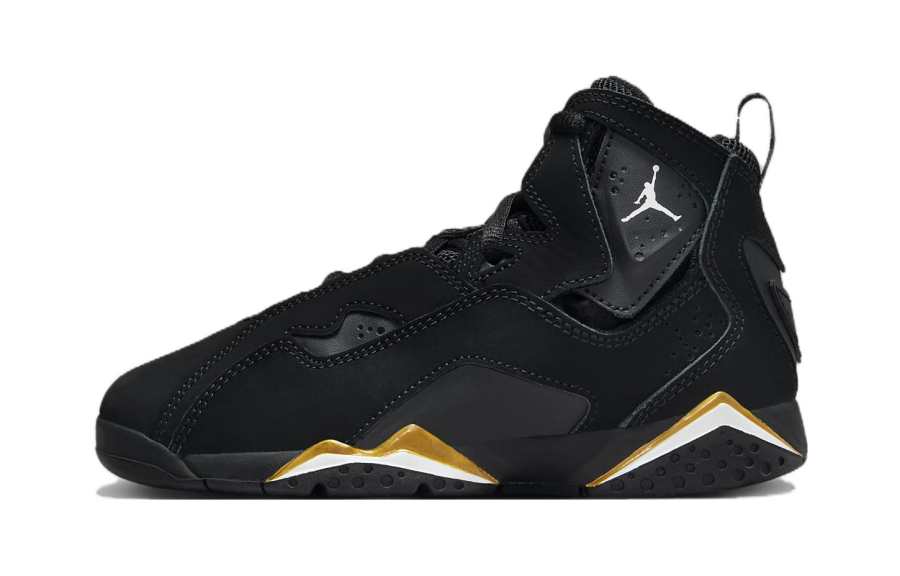 Jordan Jordan True Flight Slip Resistant Anti Kick High top Children's Basketball Shoes Black Children Aged 3 7 Years Old