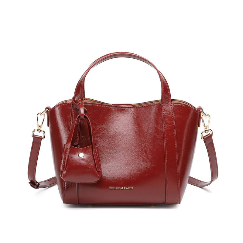 PAYOT Synthetic Leather Handbag Regular Women's Burgundy
