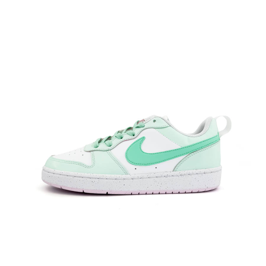 Nike Nike Court Borough Low Synthetic Leather Slip Resistant Anti Kick Cushioning Low top Kids' Skateboarding Shoes