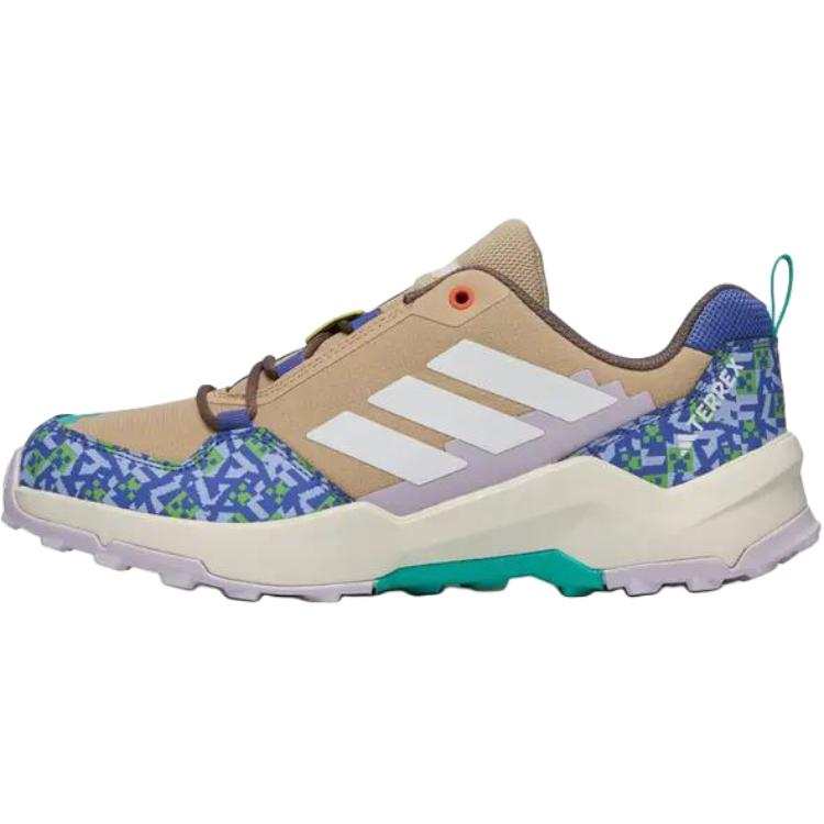 Adidas Minecraft x Adidas Terrex Ax4r Low top Kids' Outdoor Shoes Brown Blue