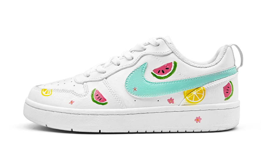 Nike Nike Court Borough Summer Multicolor Leather Abrasion Resistant Breathable Abrasion Resistant Breathable Low top