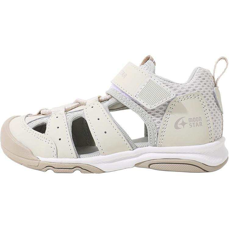 MoonStar Minimalist Fashion Slip Resistant Abrasion Resistant Low top Children's Sandals Ecru