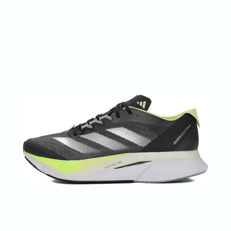 Adidas Adidas Adizero Boston 12 Fabric Abrasion Resistant Low top Kids' Running Shoes Black