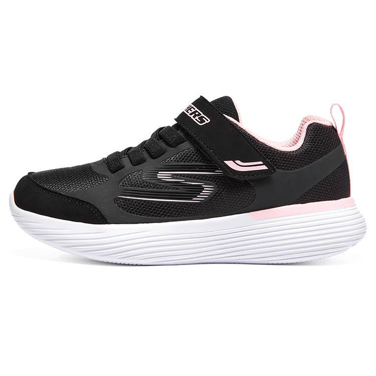 Skechers Kids Go Run 400 V2 Slip Resistant Abrasion Resistant Low top Kids Lifestyle Shoes Black Pink