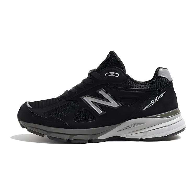 New Balance New Balance NB 990 V4 Reflective Comfortable Low top Kids' Running Shoes Black Teenagers