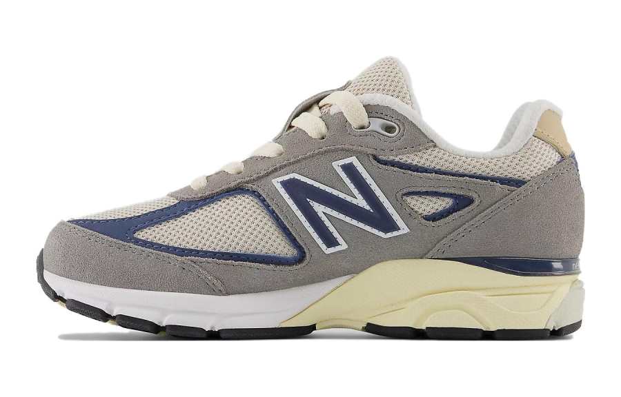 New Balance New Balance NB 990 V4 Low top Kids' Running Shoes Marble Gray With Vintage Indigo Kids'