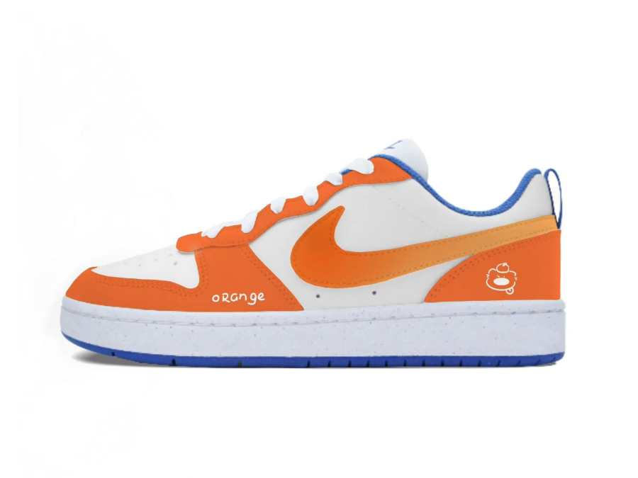 Nike Nike Court Borough Flower Branch Custom Display, Honey Orange Gummy Balls Slip Resistant Abrasion Resistant Low top