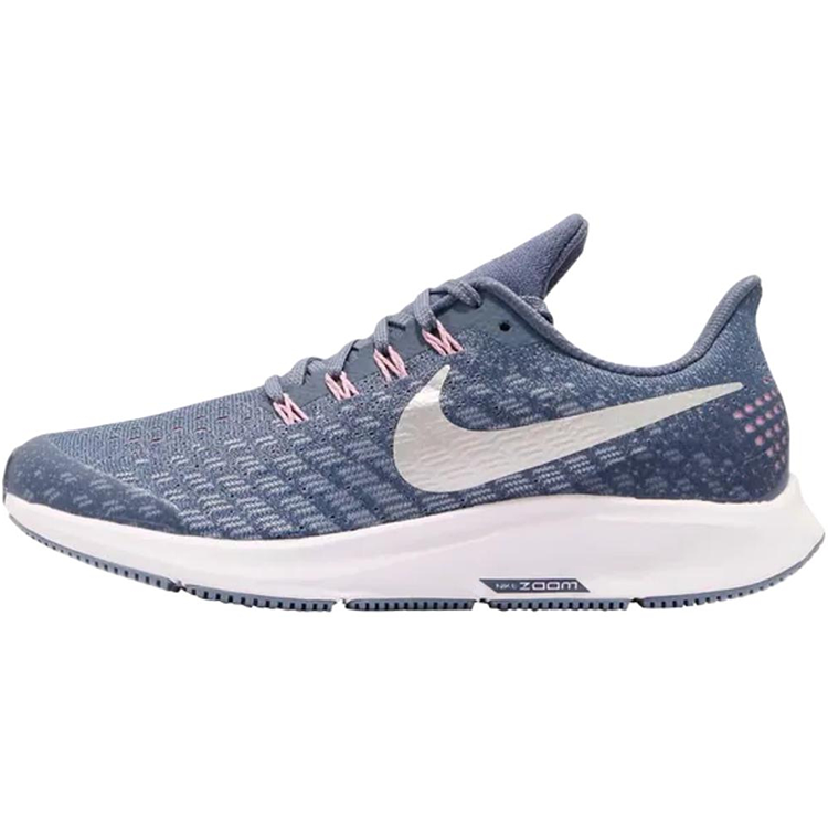 Nike Nike Air Zoom Pegasus 35 Slip Resistant Abrasion Resistant Low top Kids' Running Shoes Blue Teenagers
