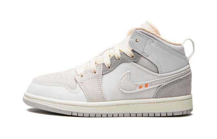 Jordan Jordan 1 Mid SE Craft Craft Inside Out White Grey PS