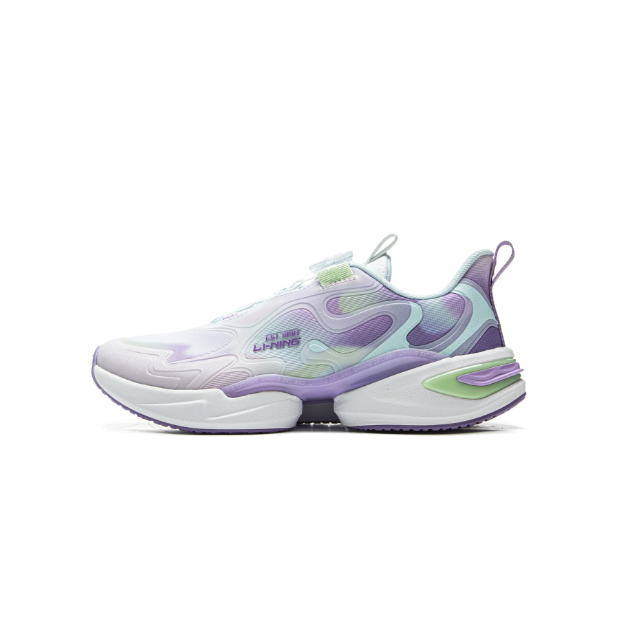 Li-Ning YOUNG Li Ning YOUNG Dragonfly Skip And Loafer Sports Lifestyle Slip Resistant Cushioning Support Low top Kids Lifestyle Shoes