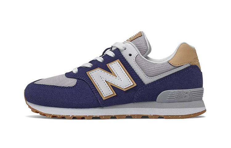 New Balance New Balance NB 574 Low top Kids' Running Shoes Blue Gray Yellow Children Aged 3 7 Years Old