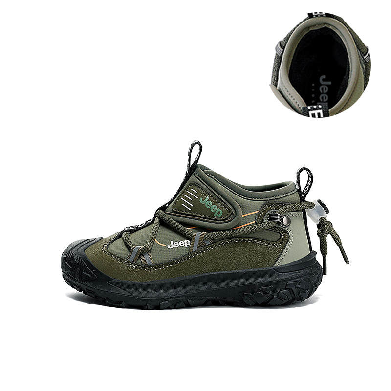 Jeep Fleece Lined Thermal, Slip Resistant, Abrasion Resistant, Rebound Cushioning Kids Lifestyle Shoes
