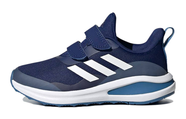 Adidas Adidas Fortarun Double Strap Running K Abrasion Resistant Low top Kids' Running Shoes Blue White Kids'