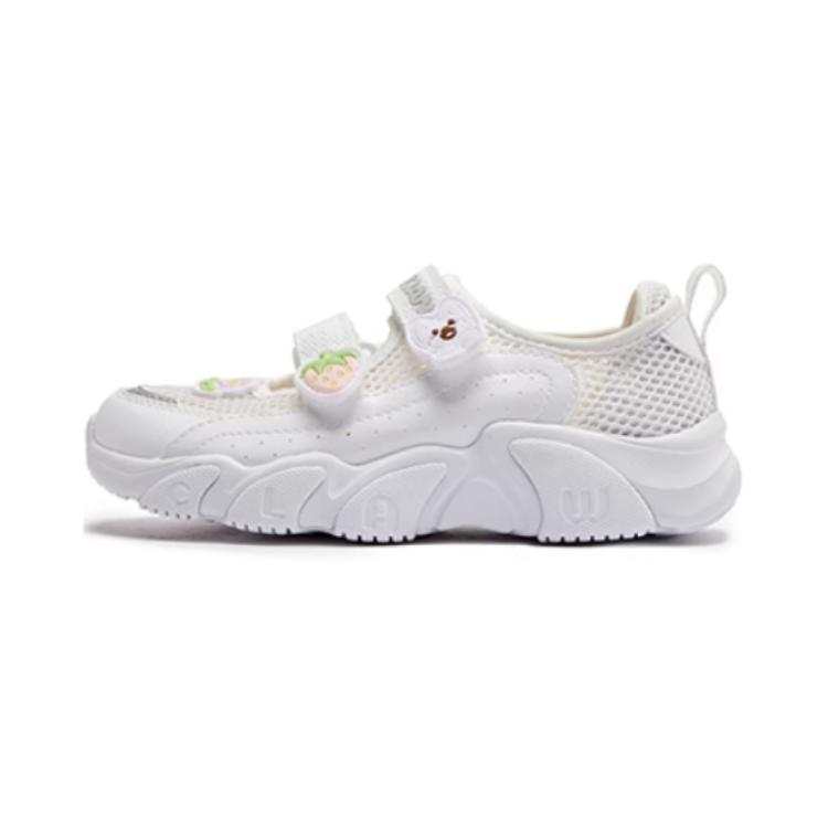 QIAODAN Slip Resistant Cushioning Children's Sandals White Gray Children Aged 3 7 Years Old