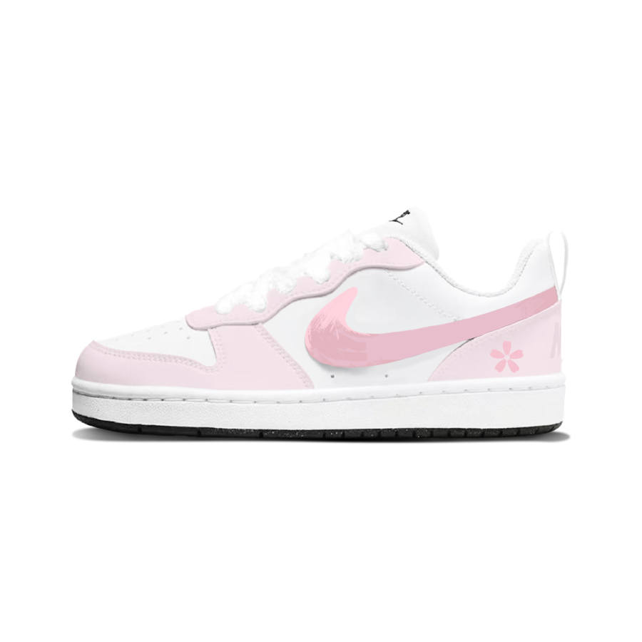 Nike Nike Court Borough Cherry Blossom Pink Blush Synthetic Leather Anti Kick Cushioning Abrasion Resistant