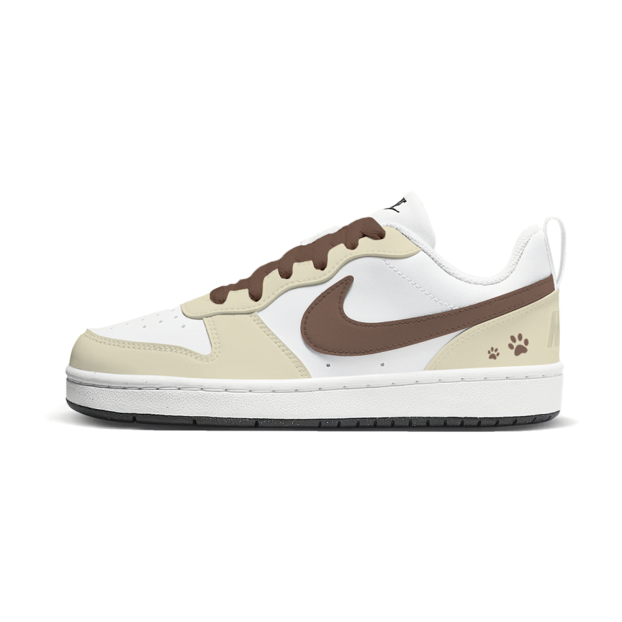 Nike Nike Court Borough Sweet Bear Synthetic Leather Abrasion Resistant Abrasion Resistant Low top Kids' Skateboarding Shoes