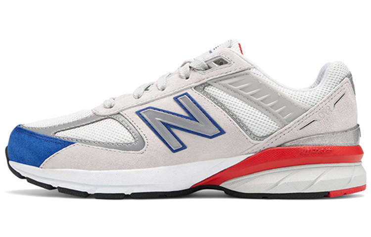 New Balance New Balance NB 990 V5 Cushioning Kids Lifestyle Shoes White Blue Red Teenagers