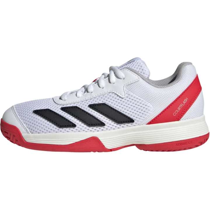 Adidas Adidas Courtlash Slip Resistant Abrasion Resistant Low top Training Shoes White Black Red Kids'