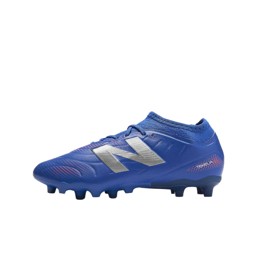 New Balance New Balance Tekela Team V5 Kids' Soccer Shoes Blue/Red/Gray Kids'