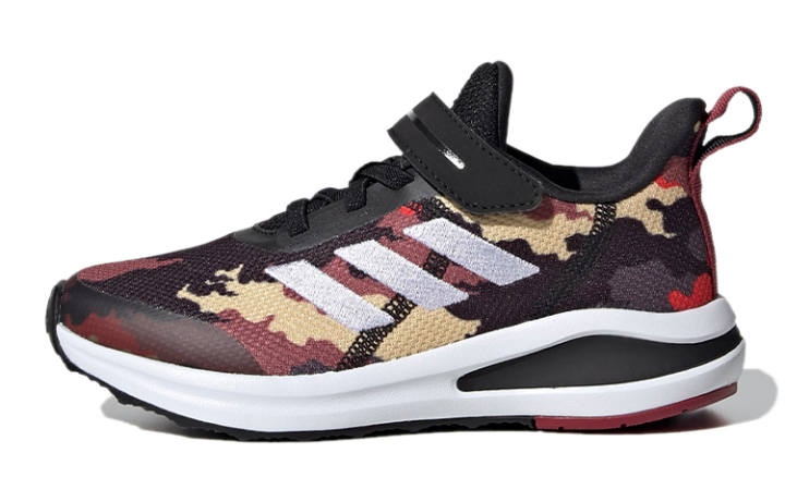 Adidas Adidas Fortarun 2020 K Breathable Low top Kids' Running Shoes Black Red Kids'