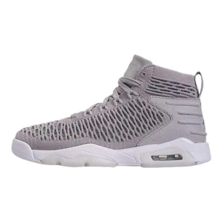 Jordan Jordan Air Jordan 23 Flyknit Elevation High top Basketball Shoes Gray Unisex