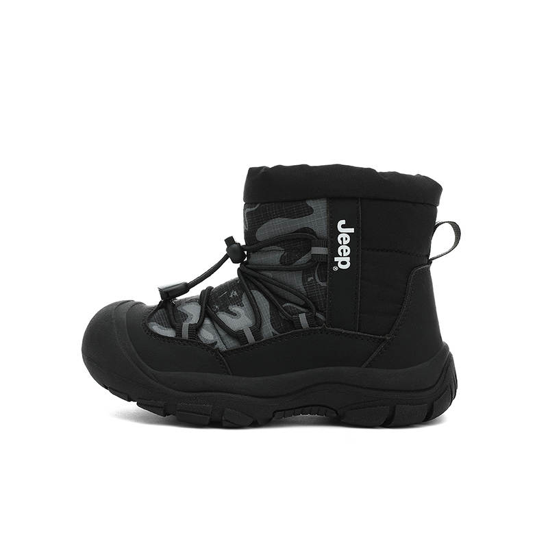 Jeep Insulated Boots Synthetic Leather Non Slip And Waterproof Thermal High top Snow Boots Kids'