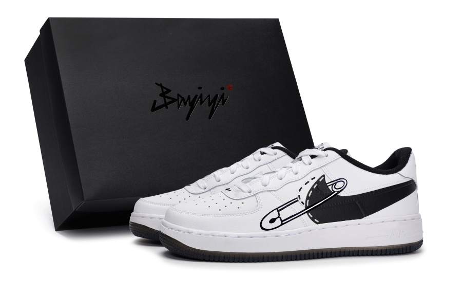 Nike Nike Air Force 1 Leather Slip Resistant Abrasion Resistant Slip Resistant Abrasion Resistant Low top