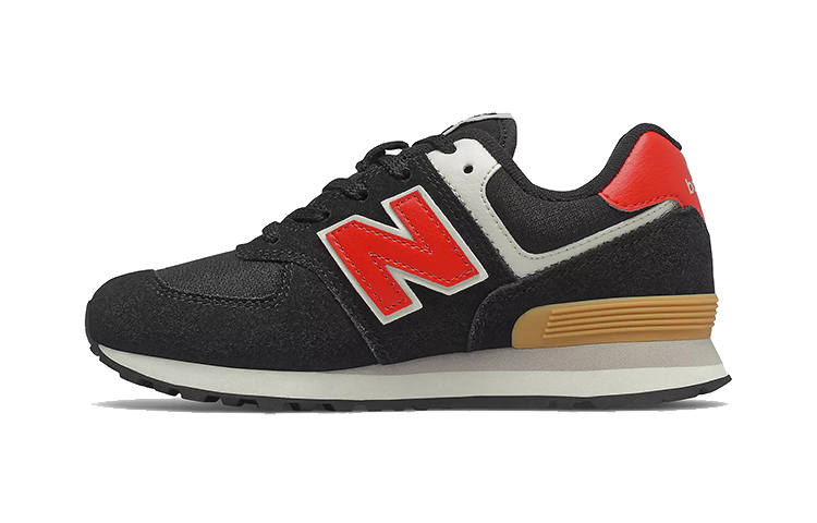 New Balance New Balance NB 574 Comfortable Kids Lifestyle Shoes Black Red Children Aged 3 7 Years Old