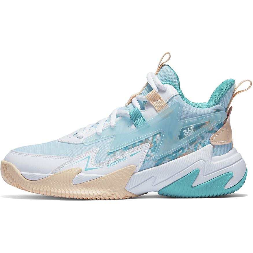 361°KIDS Brave Warrior 2.0 Synthetic Leather, Textile Mid top Basketball Shoes Green Kids'