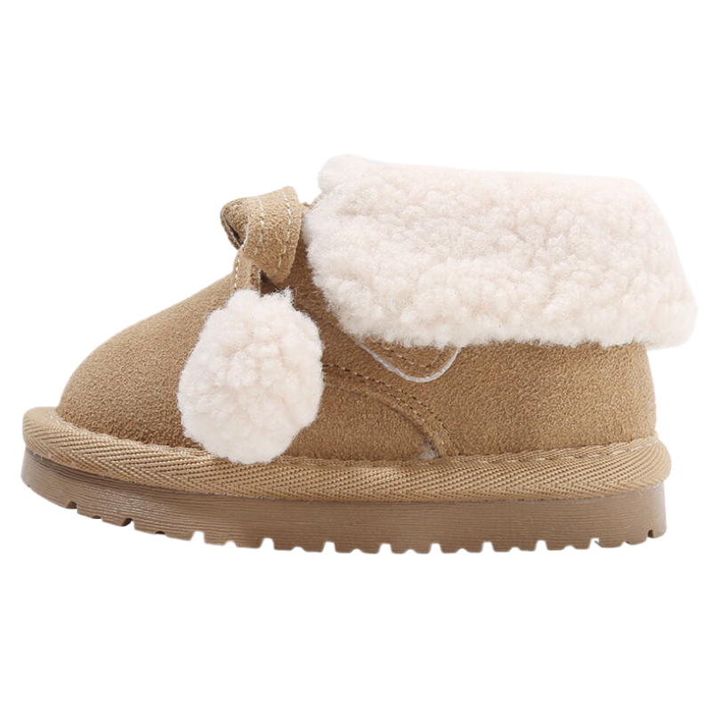 MAIBUXIONG Thickened And Fleece Lined Soft Casual Toddler Shoes Infant And Toddler