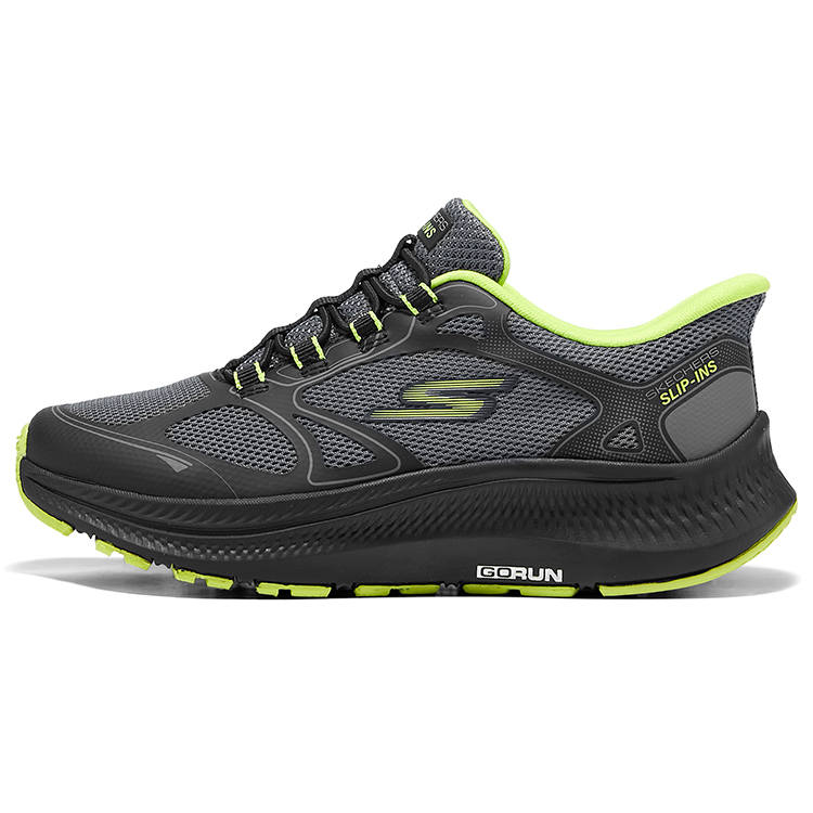 Skechers Kids SKECHERS GIRLS Low top Running Shoes Black Gray Green Kids'