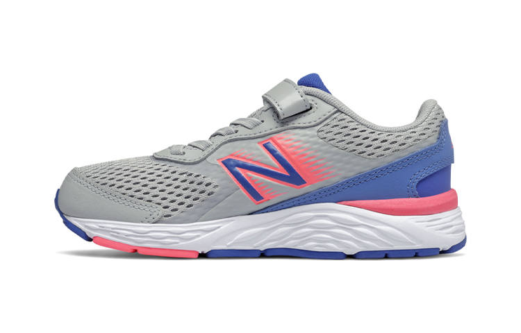 New Balance New Balance Comfortable Cushioning Low top Kids' Running Shoes Gray Pink Blue Kids'