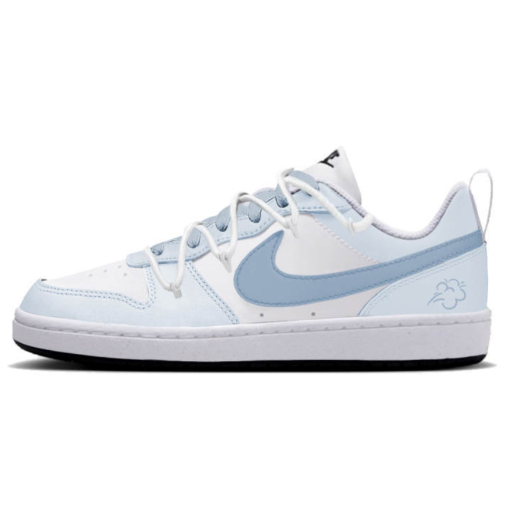 Nike Nike Court Borough Cloud Mist Synthetic Leather Slip Resistant Abrasion Resistant Slip Resistant Abrasion Resistant