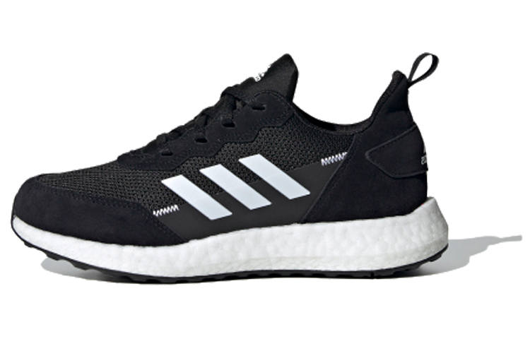 Adidas Adidas Rapida Lux S&L J Comfortable Round Toe Slip Resistant Low top Kids' Running Shoes Black White Teenagers