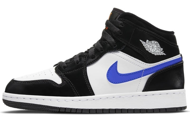 Jordan Jordan 1 Mid Black Racer Blue White GS