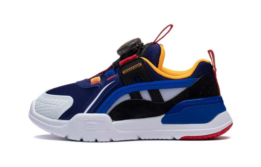 Li-Ning YOUNG Li Ning Rebound Slip Resistant, Abrasion Resistant, Breathable Low top Sports Casual Shoes Blue White Black