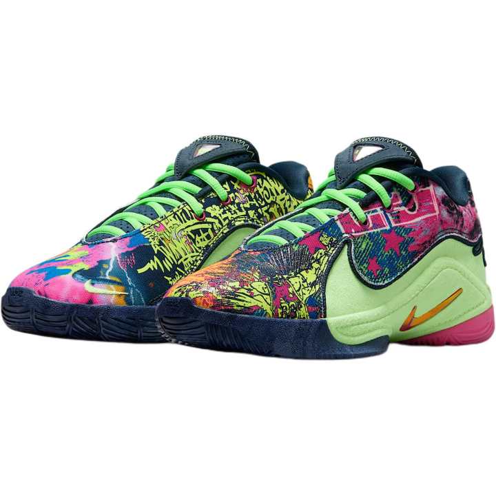 Nike Nike LeBron 22 Low top Children's Basketball Shoes Green Blue Kids'