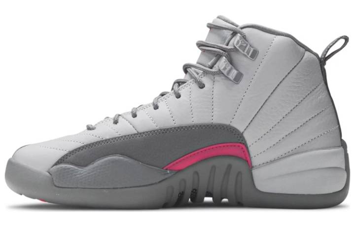 Jordan Jordan 12 Retro Wolf Grey Vivid Pink GS