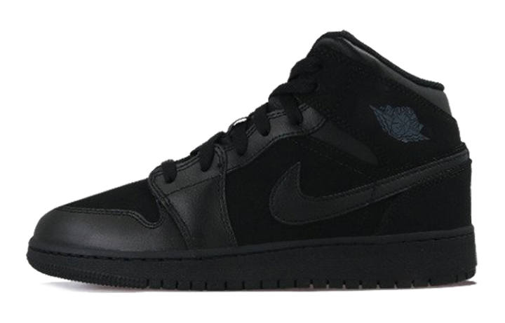 Jordan Jordan 1 Mid Triple Black 2016 GS